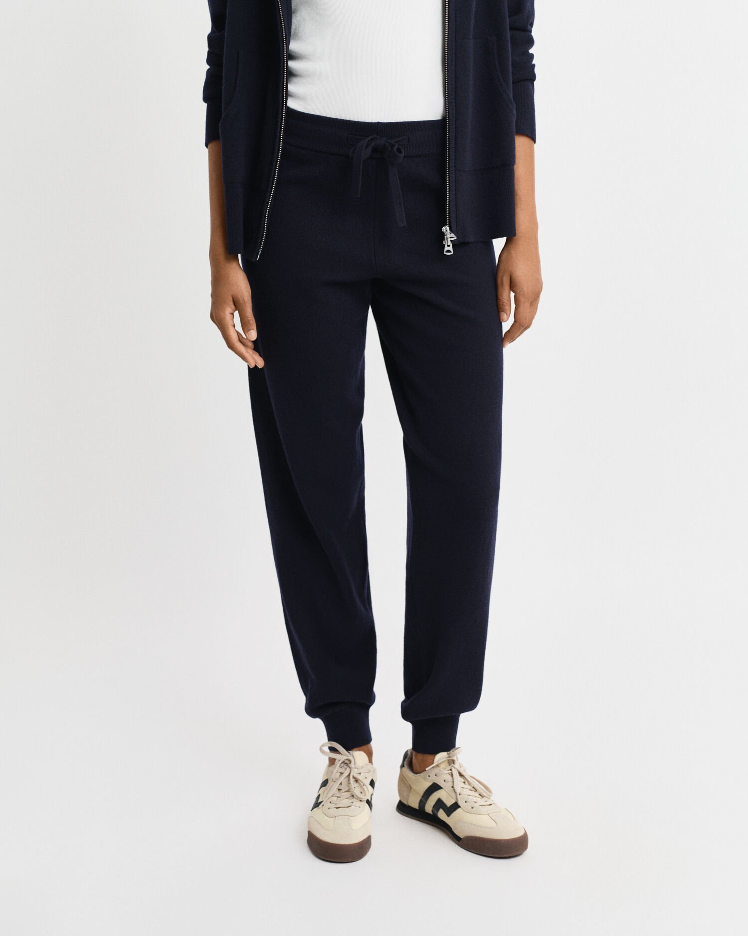 Pantalon en maille de laine d'agneau ultrafine