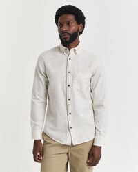 Chemise coupe regular en flanelle mouchetée