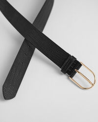 Ceinture en cuir &agrave; motif l&eacute;zard