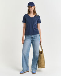 T-shirt col V Sunfaded