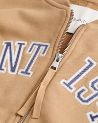 Sweat-shirt style aviateur avec inscription GANT 1949 incurvée