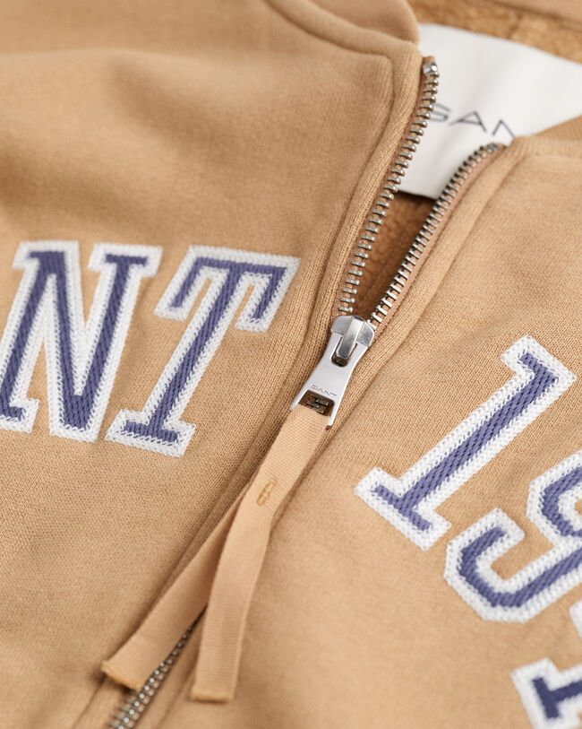 Sweat-shirt style aviateur avec inscription GANT 1949 incurvée