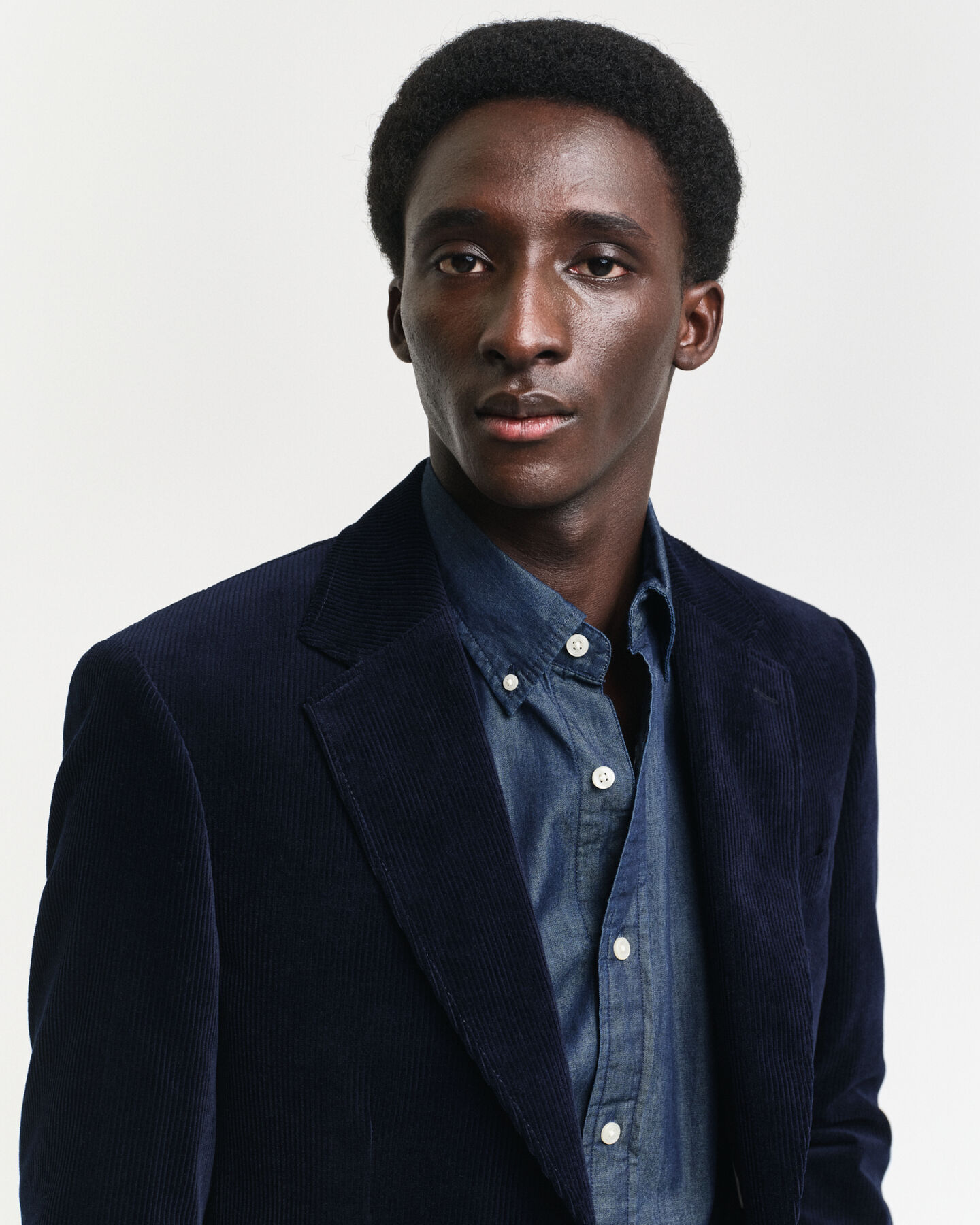 Veste de costume slim fit en velours côtelé