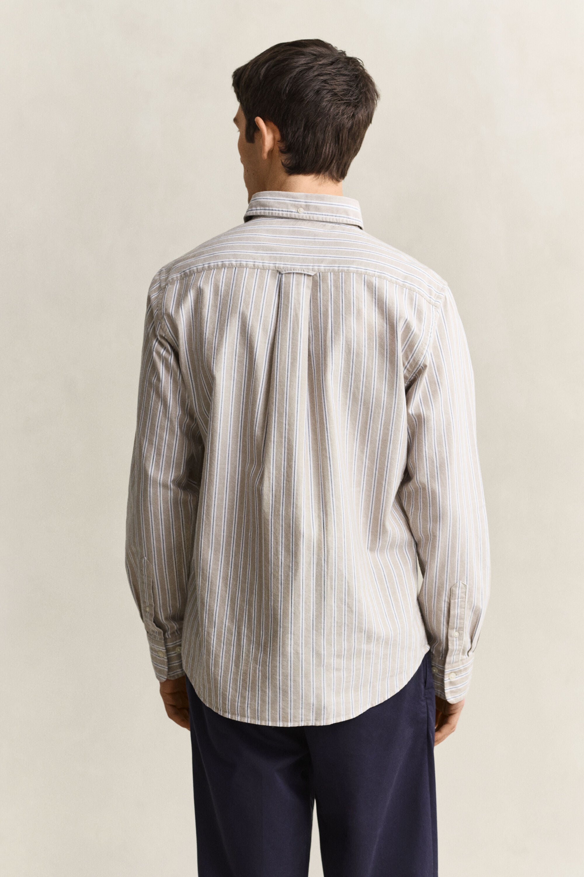 Chemise en coton Oxford classique à rayures