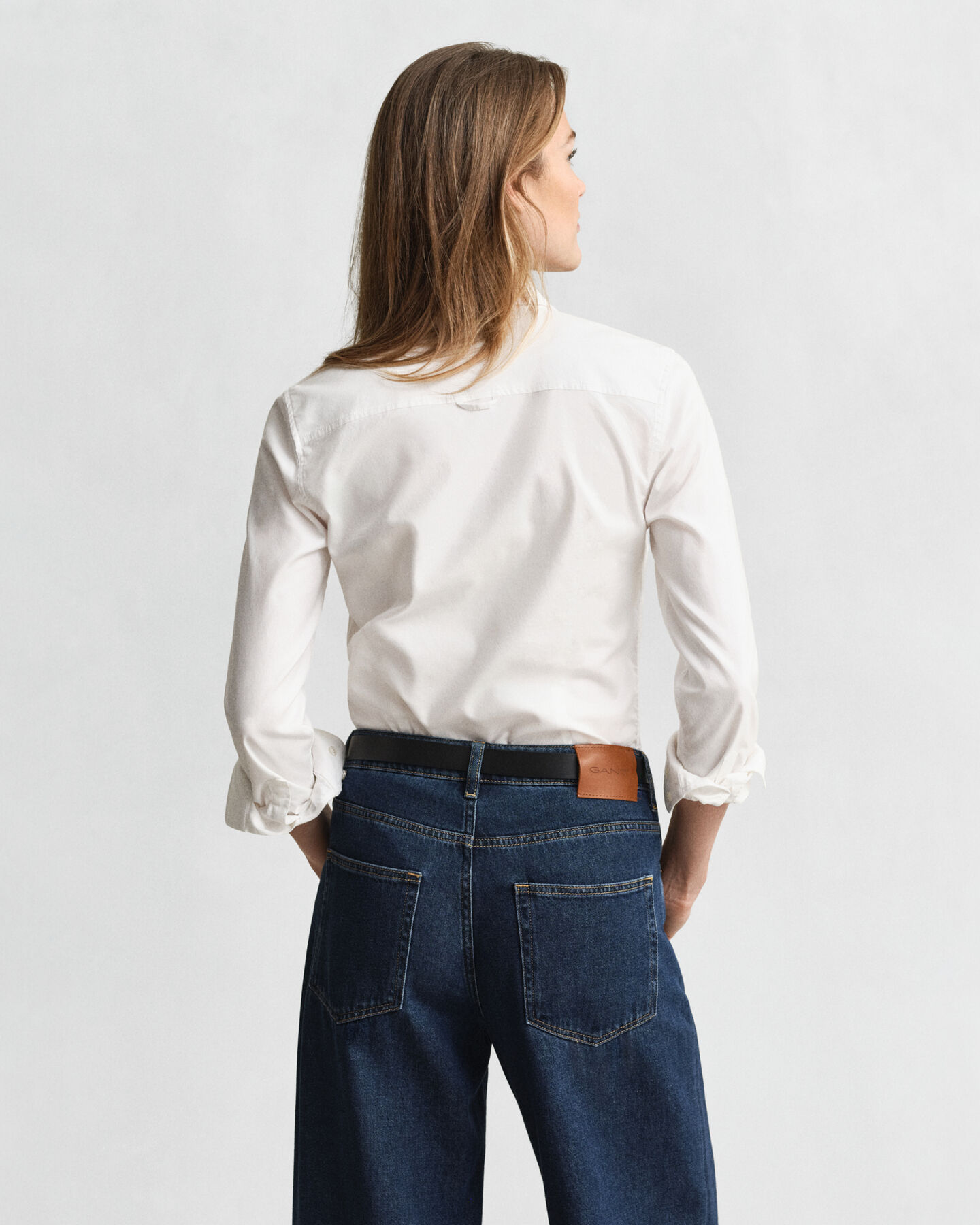 Chemise coupe slim en coton Oxford stretch