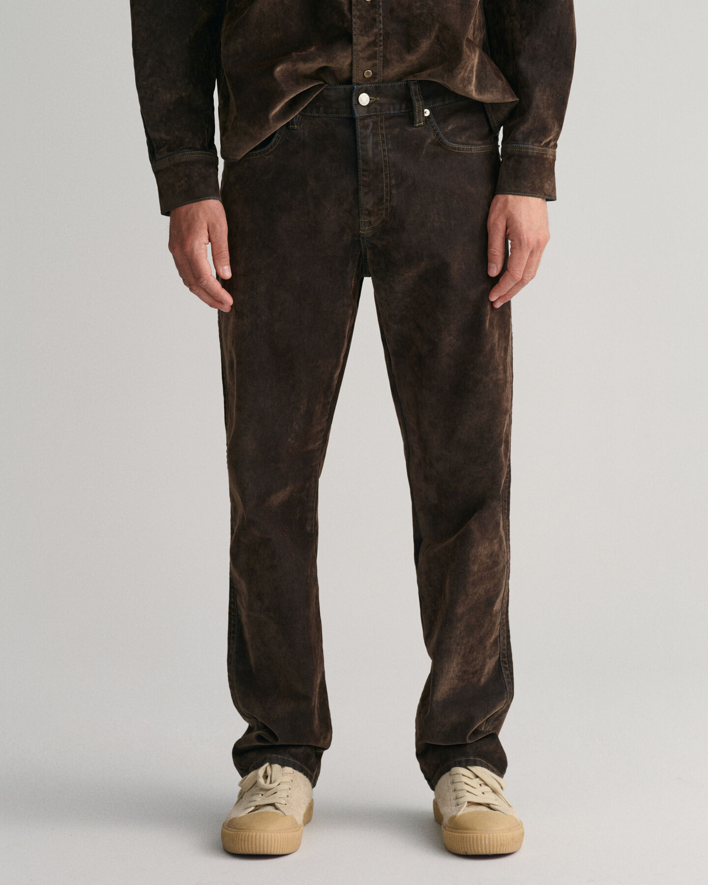 Jean relaxed fit en velours Flocked