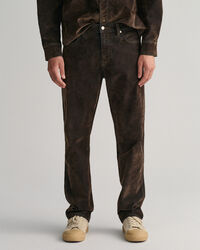 Jean relaxed fit en velours Flocked