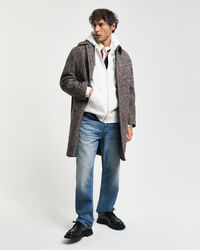 Sweat &agrave; capuche zipp&eacute; Embossed