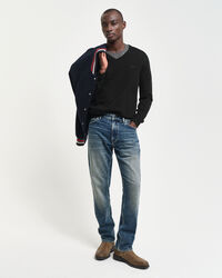 Pull col V en laine mérinos extrafine