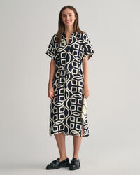 Caftan à manches courtes avec imprimé Monogram