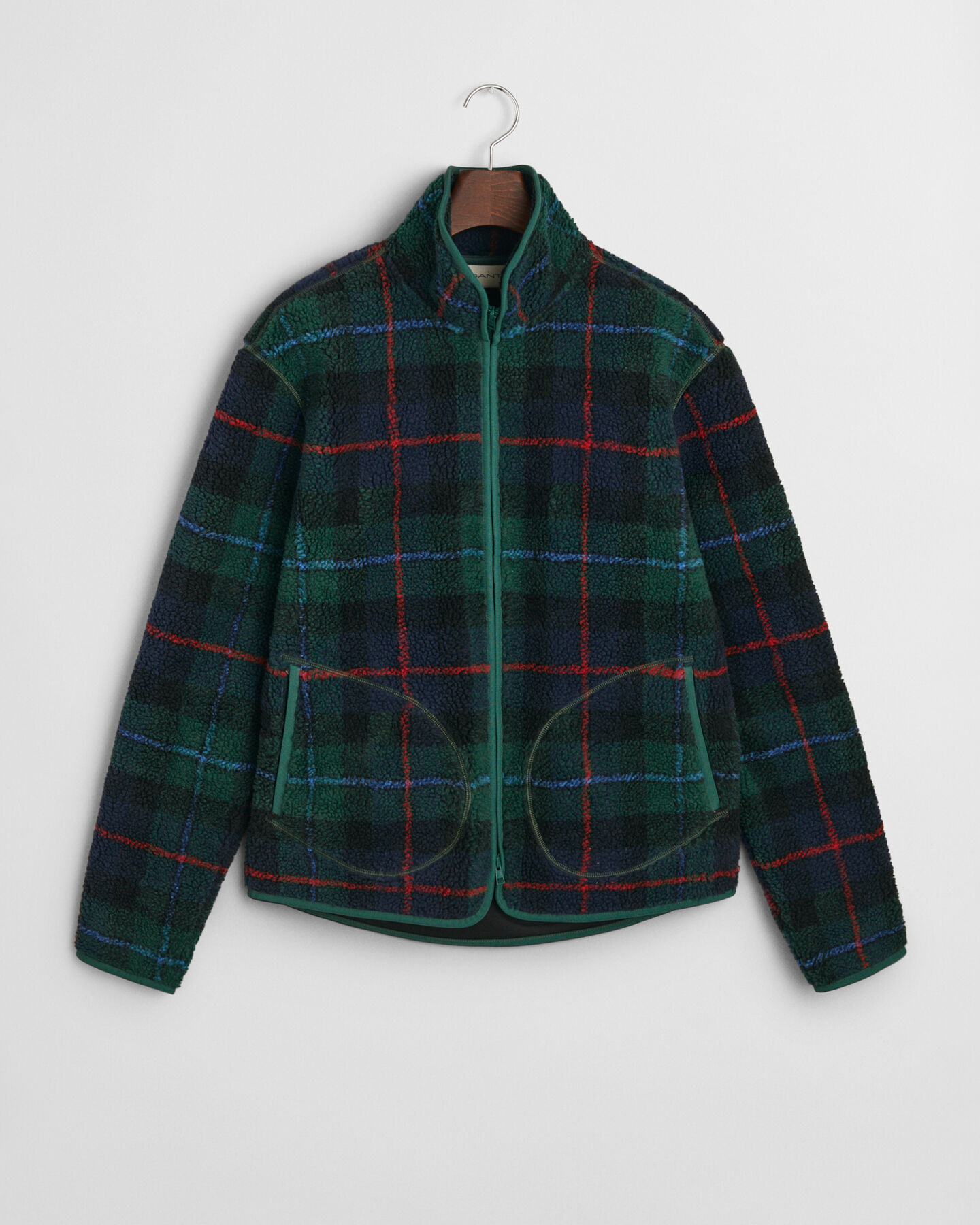 Veste en polaire à carreaux