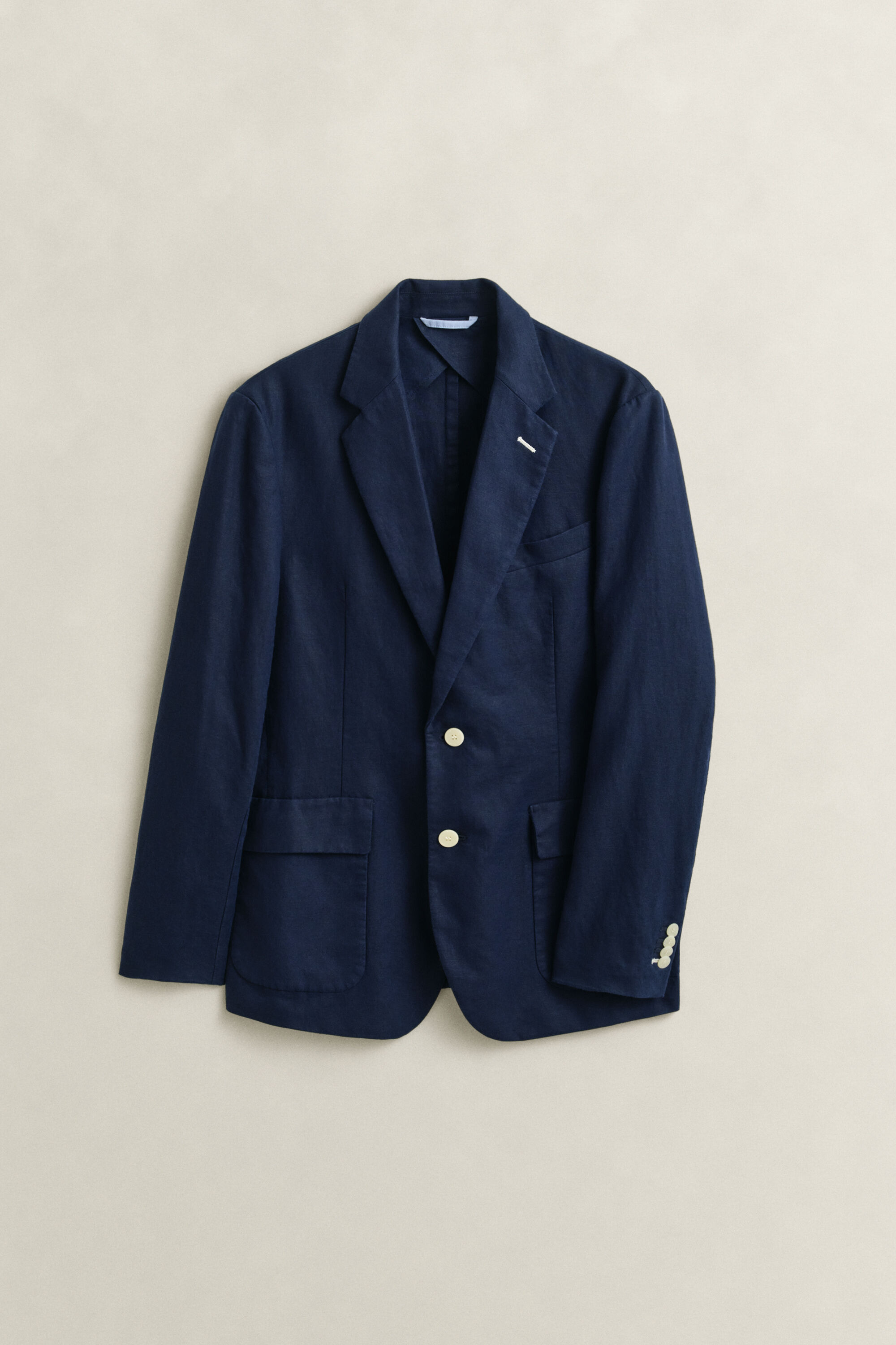 Veste de costume en coton mélangé texturé