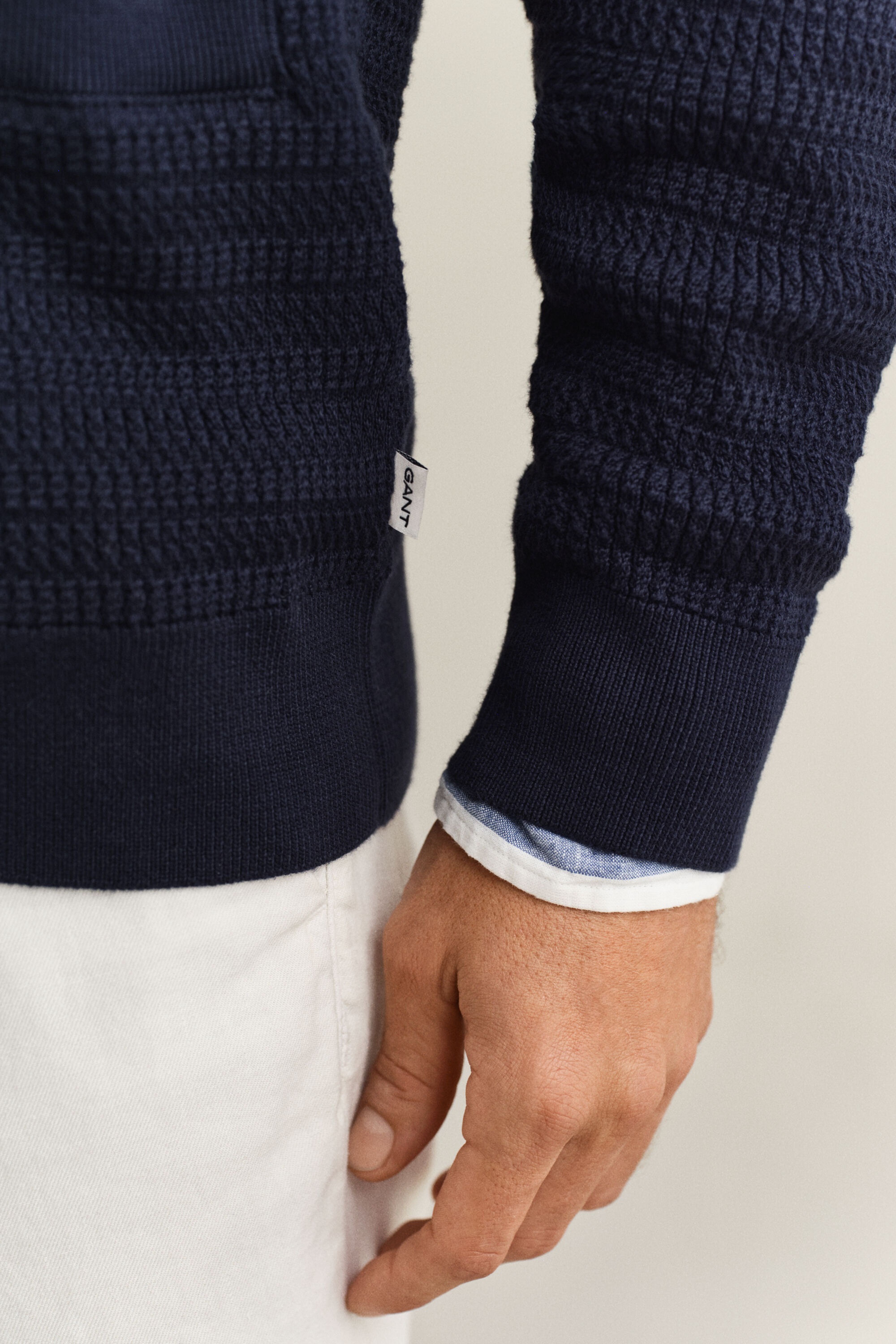 Cardigan à col châle en maille torsadée