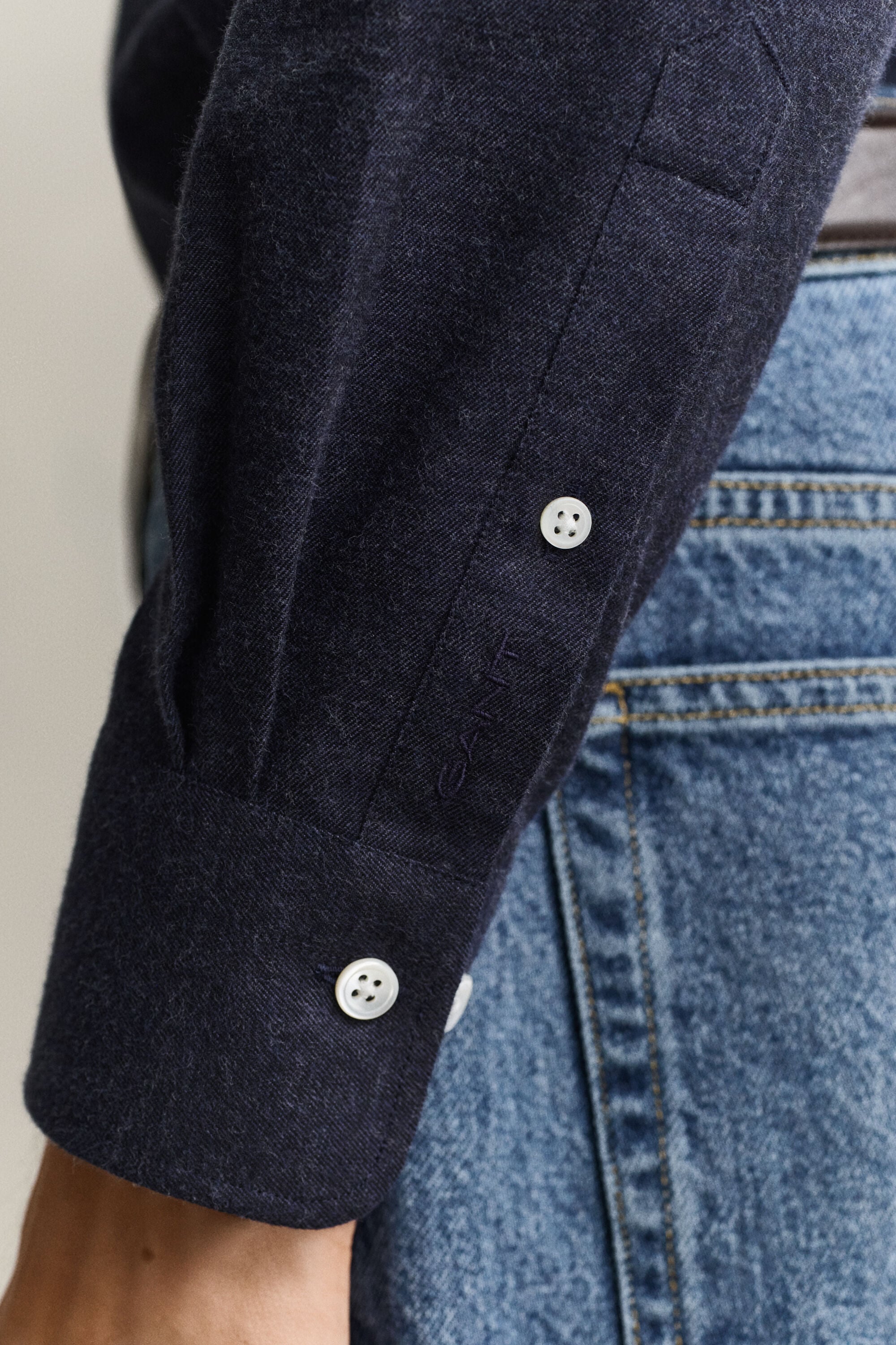 Chemise en flanelle chinée