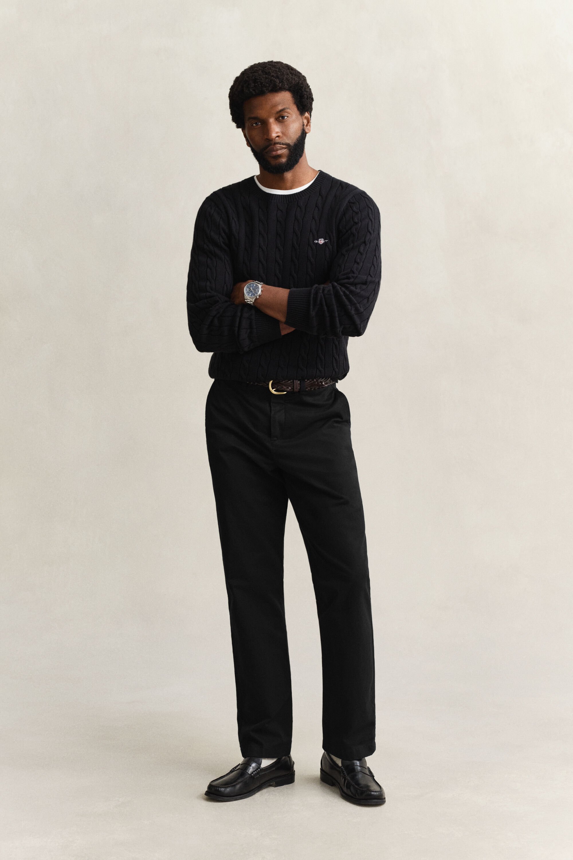 Pantalon chino classique coupe regular