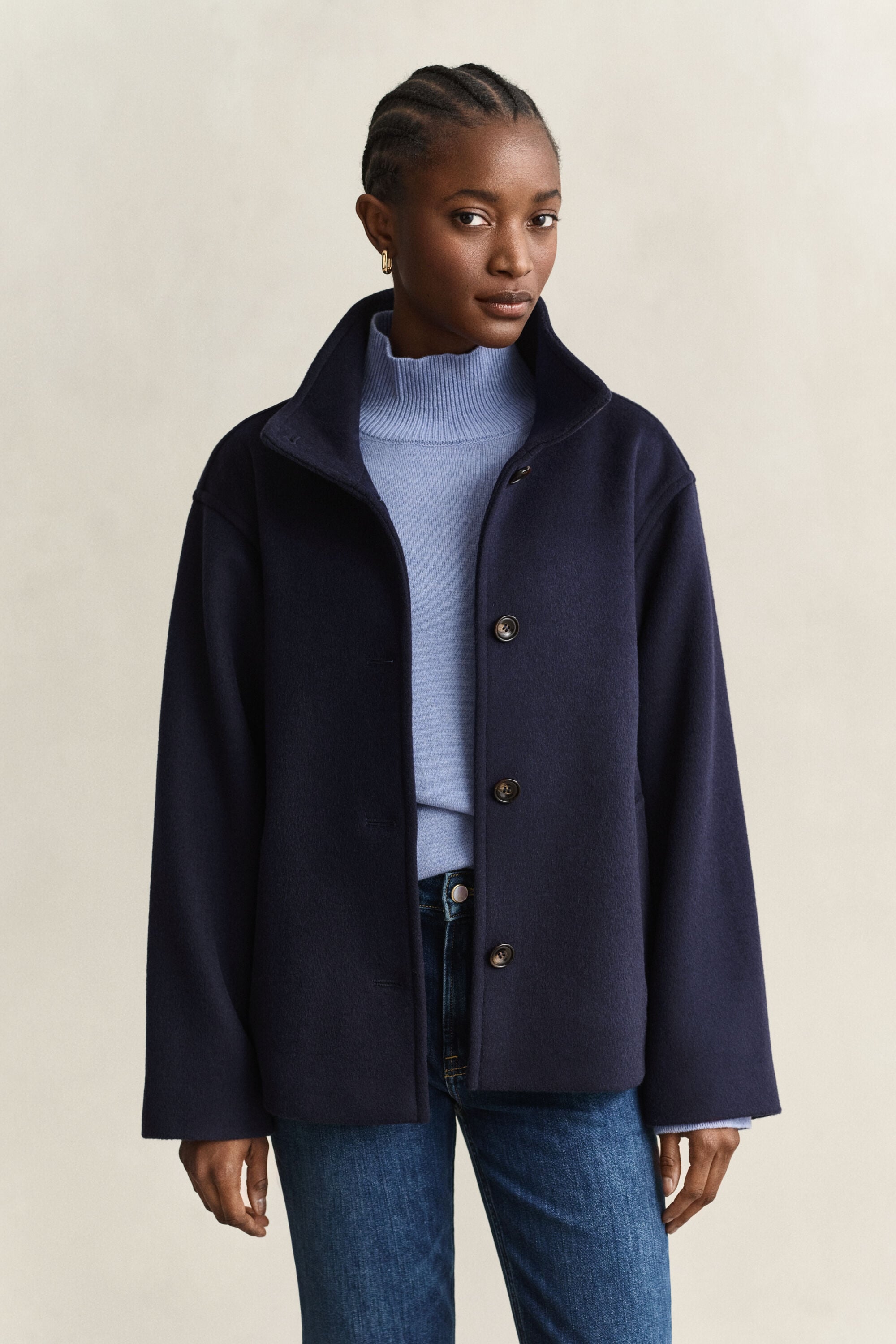 Veste en laine mélangée