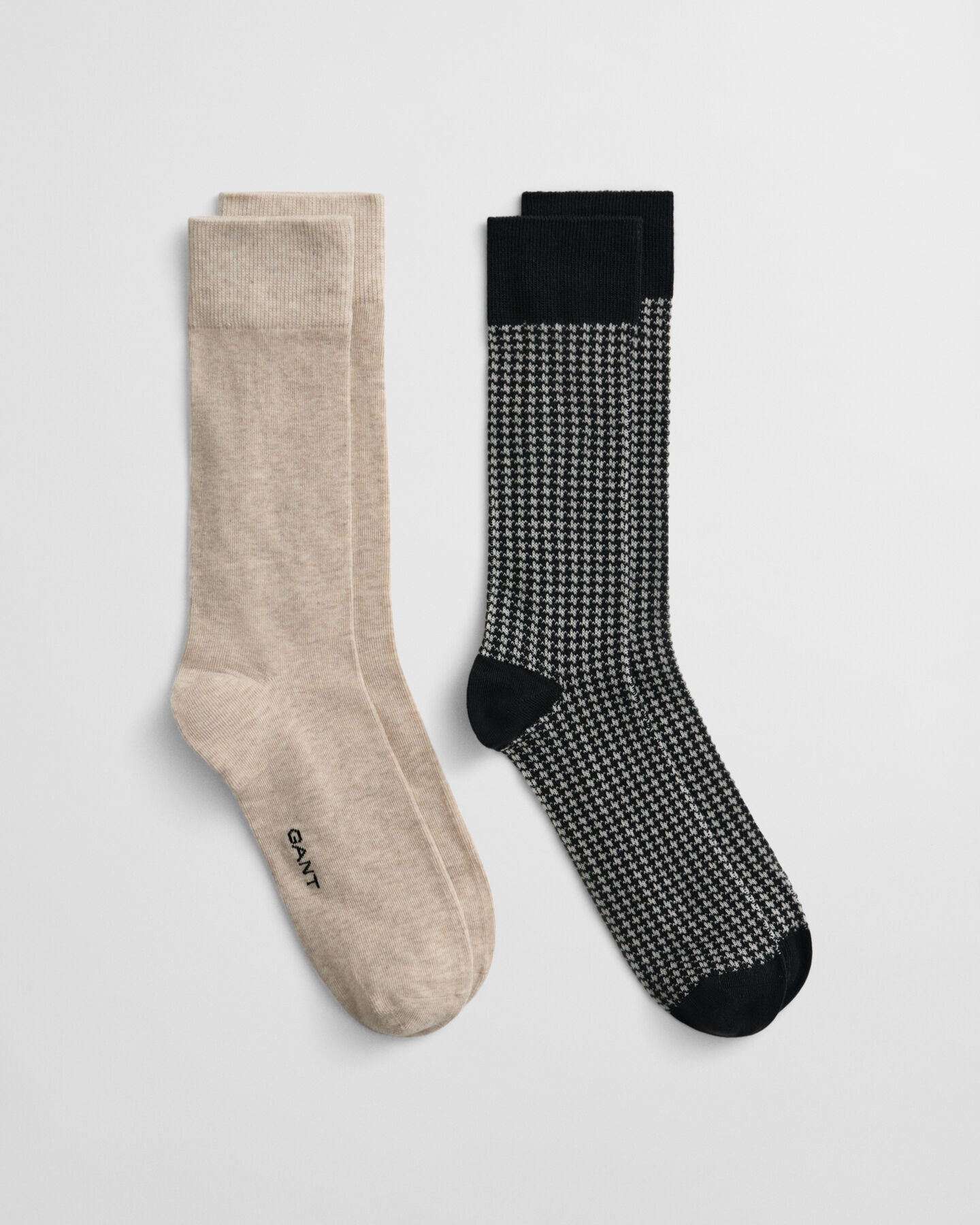 Coffret cadeau de 2 paires de chaussettes à motif pied-de-poule