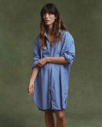 Robe-chemise ultra-ample à rayures