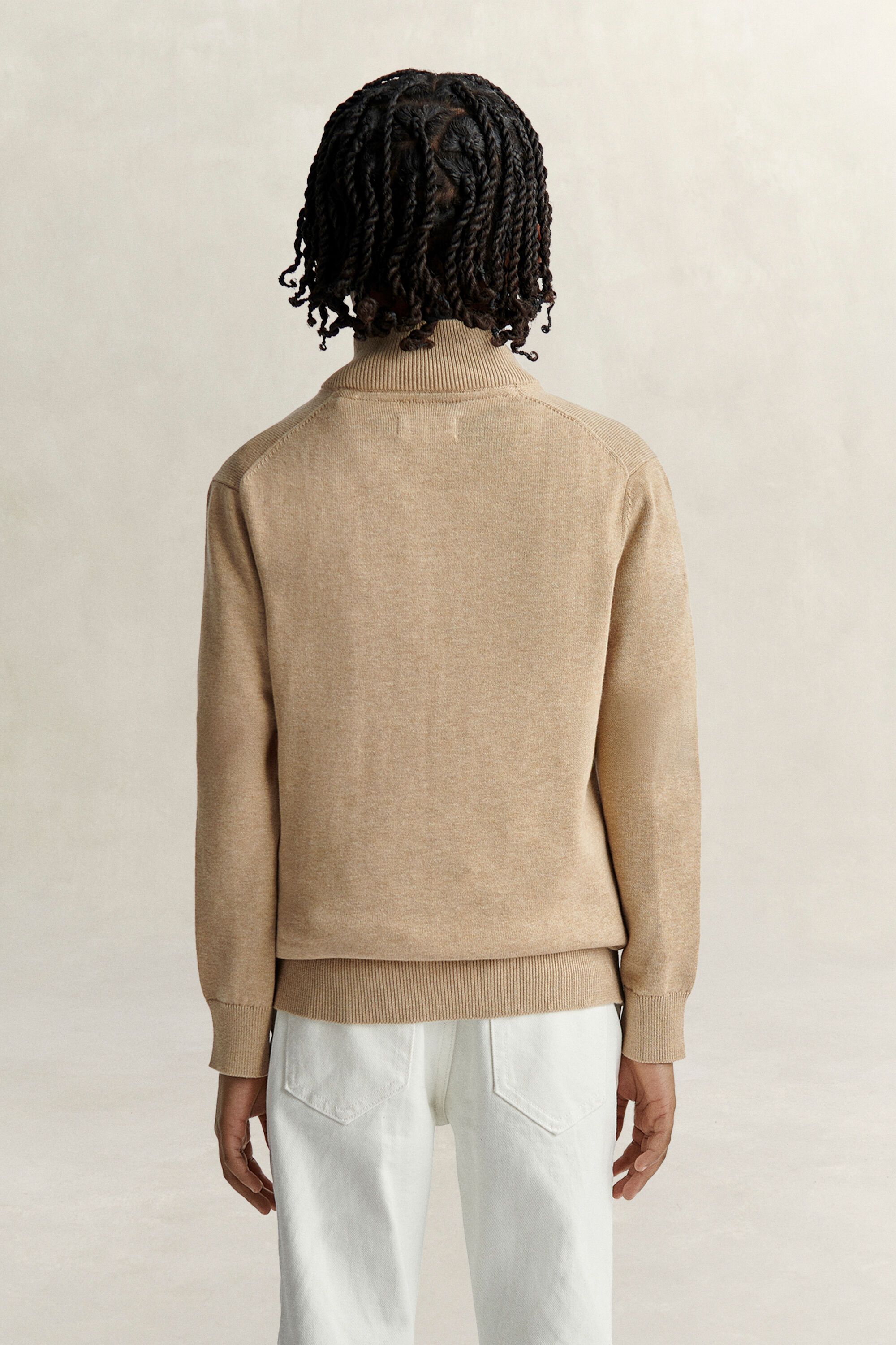 Pull à demi-zip avec écusson Ado Garçon