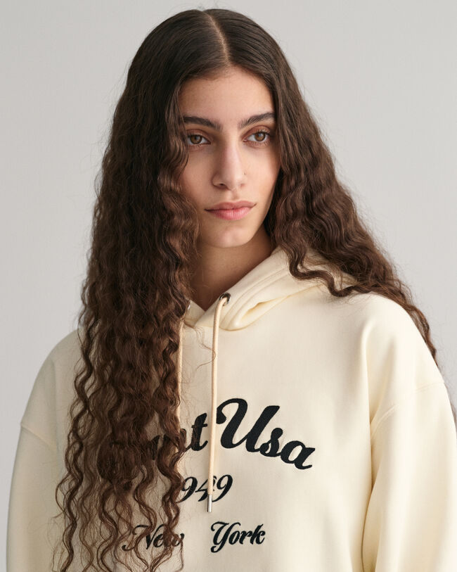 Sweat &agrave; capuche Script Graphic