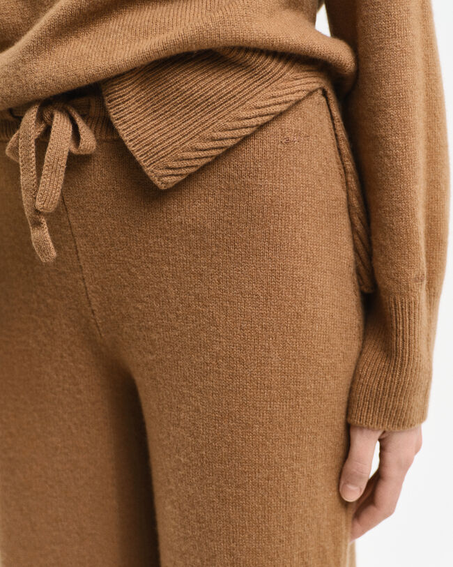 Pantalon en laine tricotée