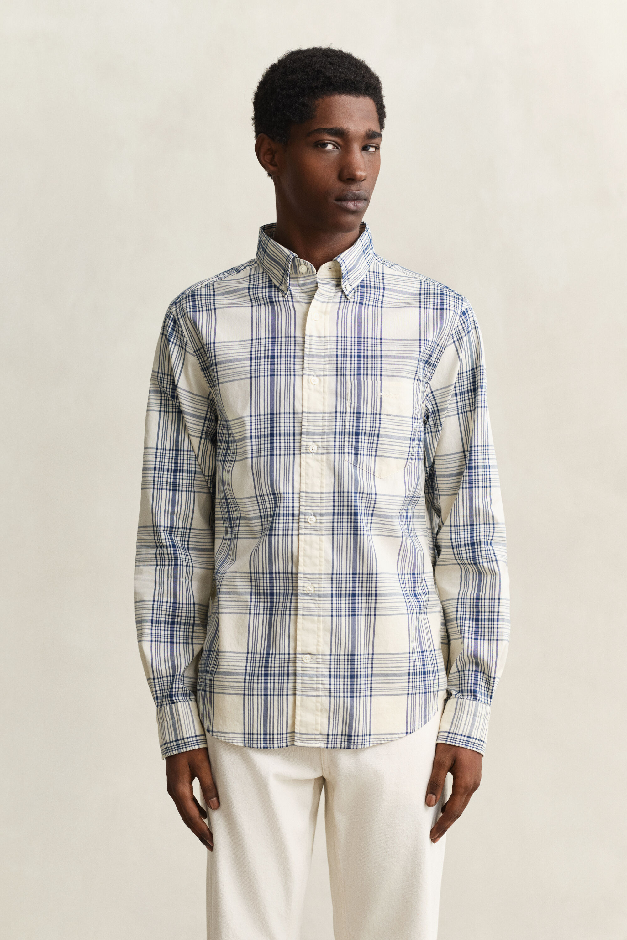 Chemise coupe regular à carreaux Dreamy Oxford