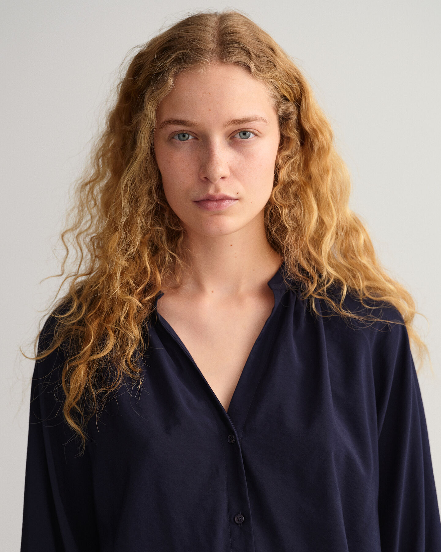 Chemisier &agrave; col droit