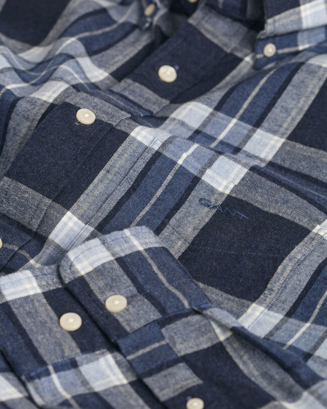 Chemise regular fit &agrave; motif &eacute;cossais effet chin&eacute;