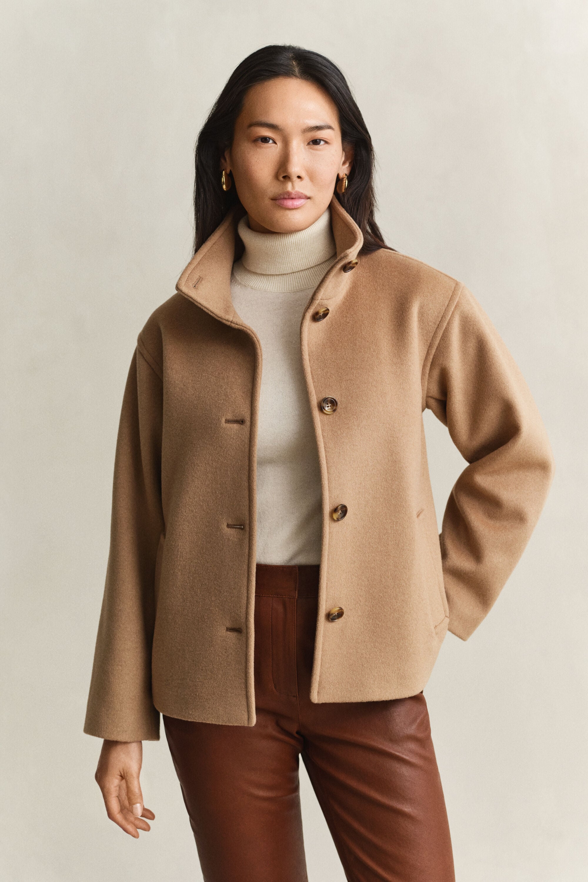 Veste en laine mélangée