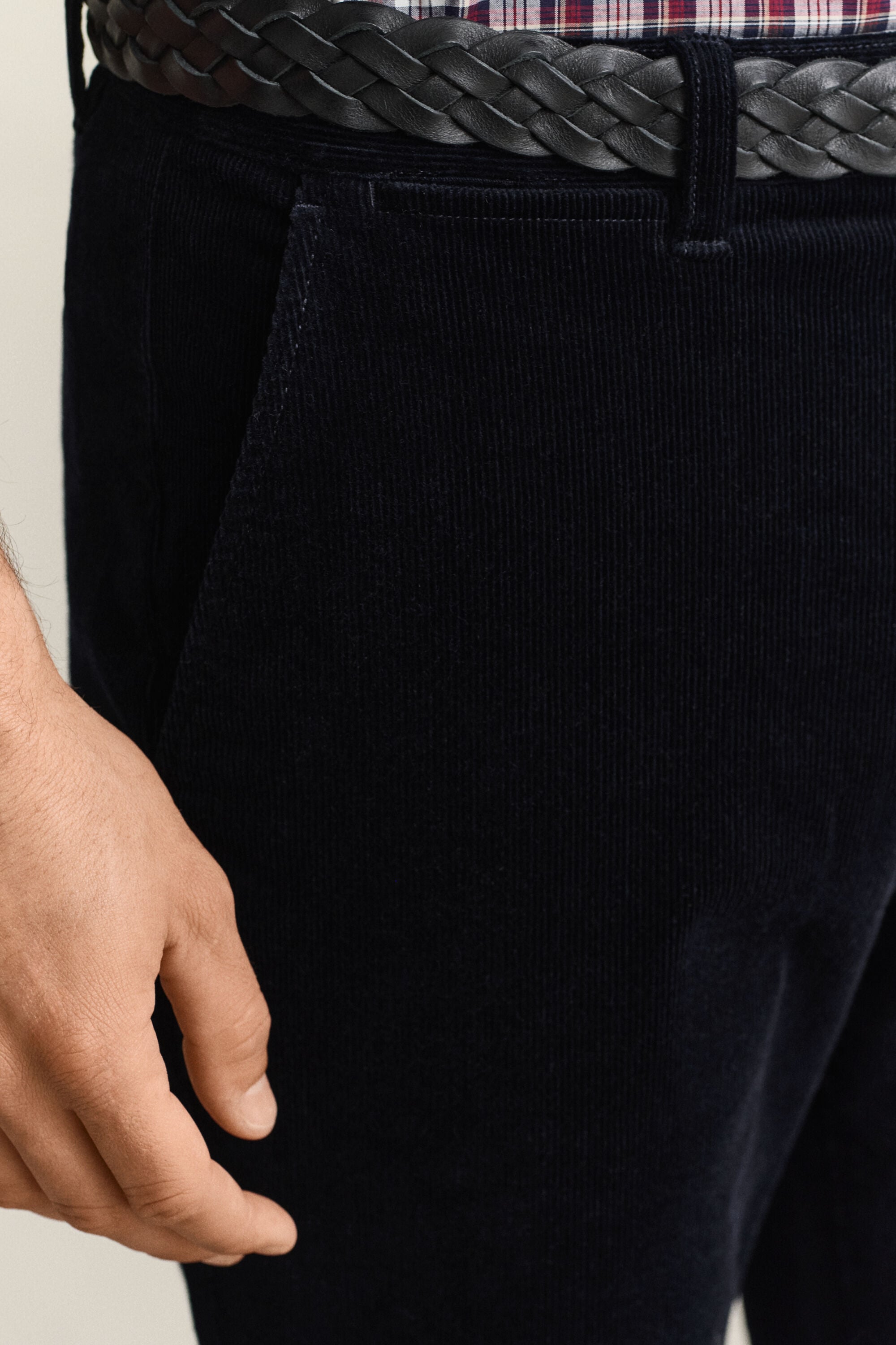 Pantalon Regular en velours côtelé