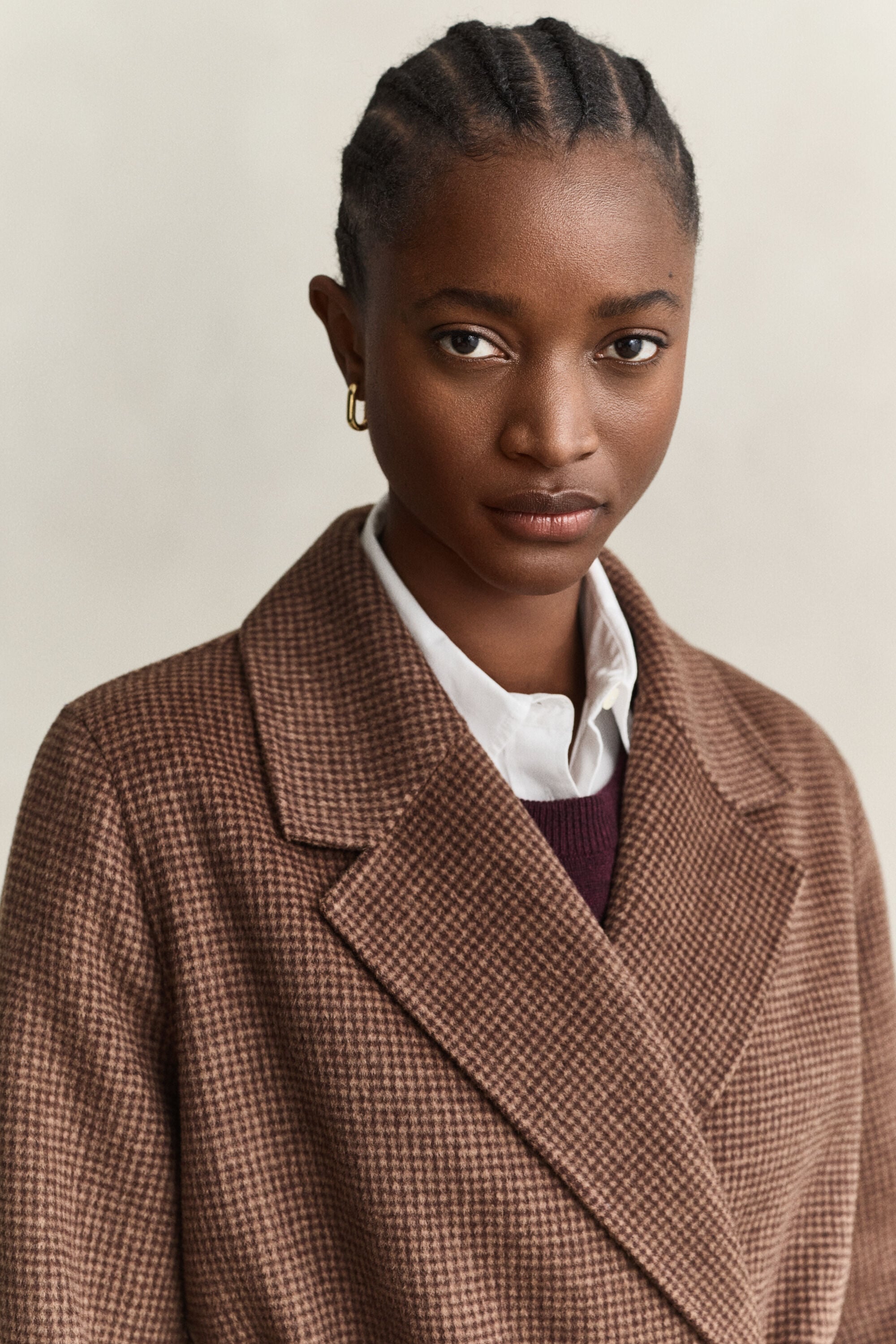 Manteau cousu main avec ceinture