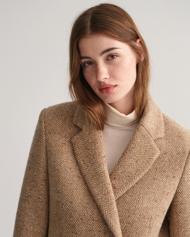 Veste blazer regular fit à chevrons