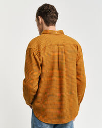 Chemise relaxed fit &agrave; motif pied-de-poule