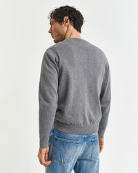 Pull col rond en coton classique