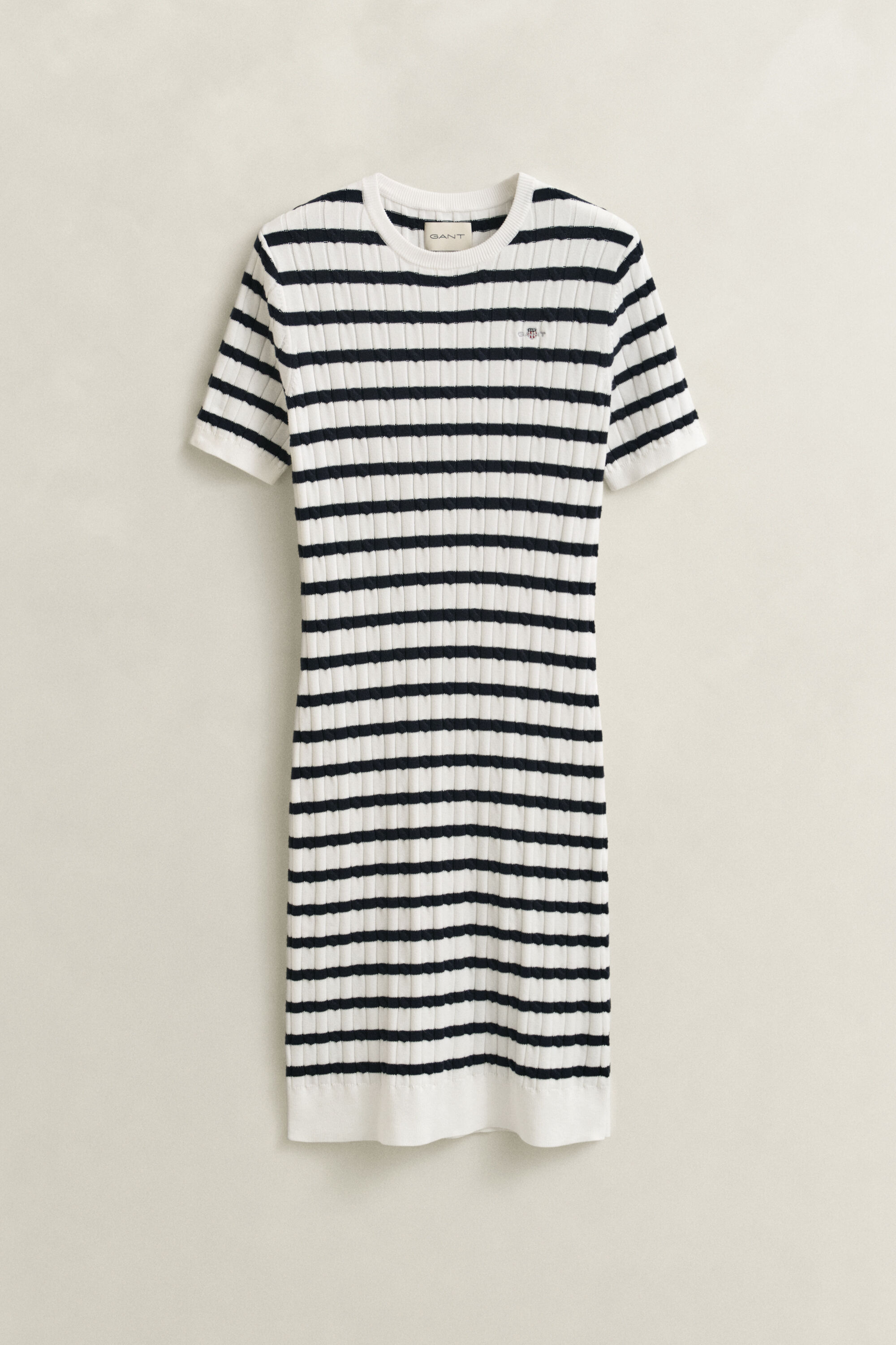 Robe en maille torsadée de coton