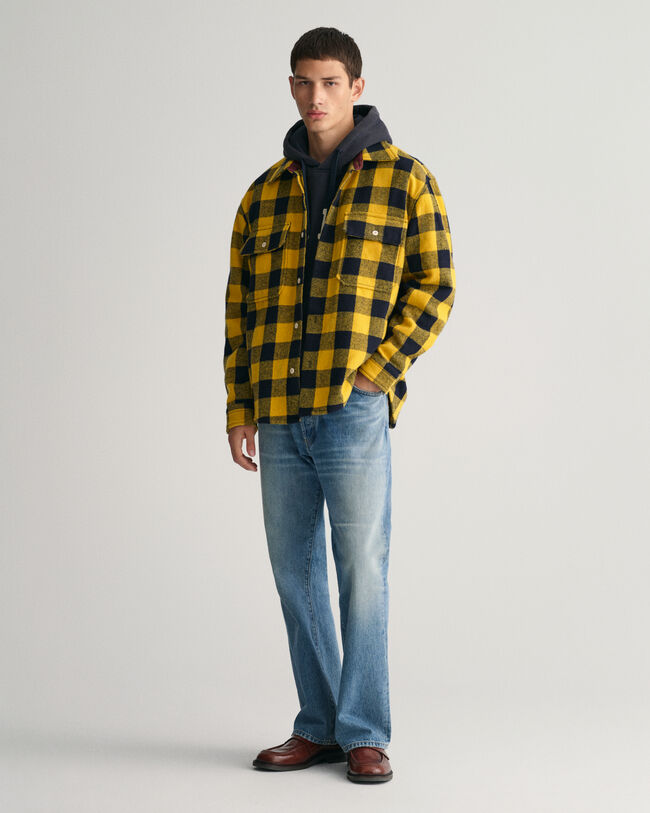 Surchemise Buffalo en laine m&eacute;lang&eacute;e