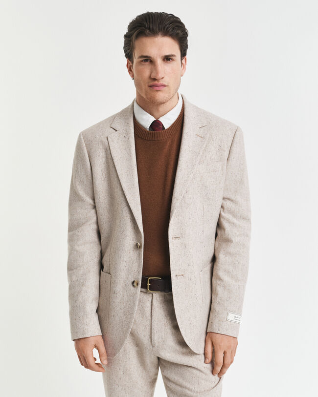 Veste de costume coupe slim en Donegal