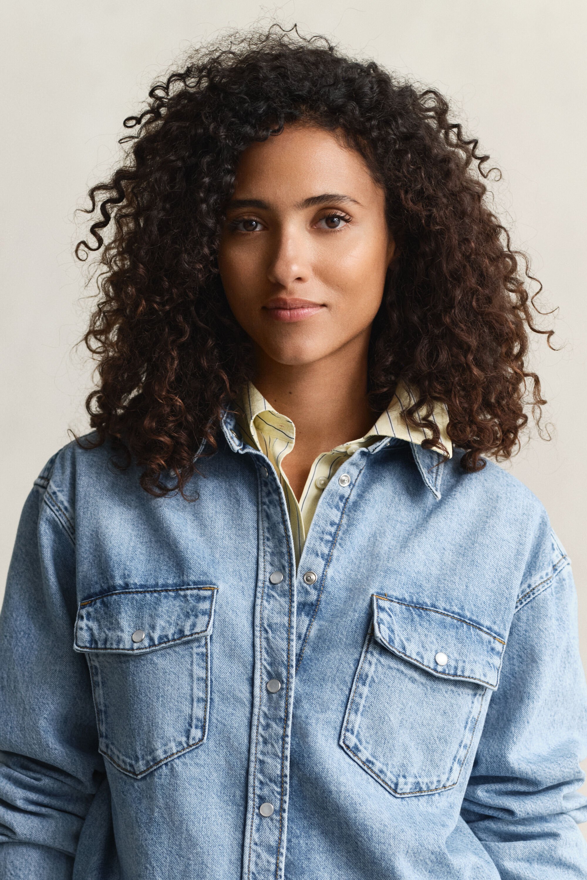Chemise coupe décontractée en denim