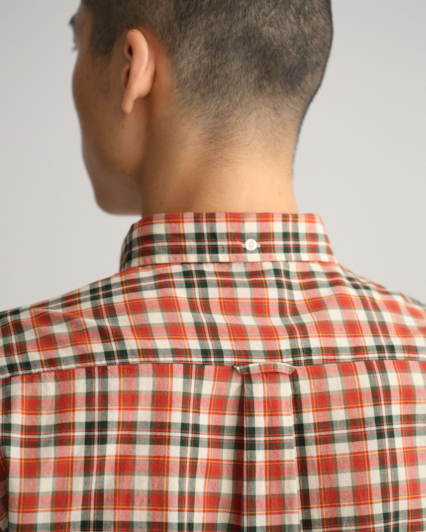 Chemise regular fit en popeline de coton &agrave; motif &eacute;cossais