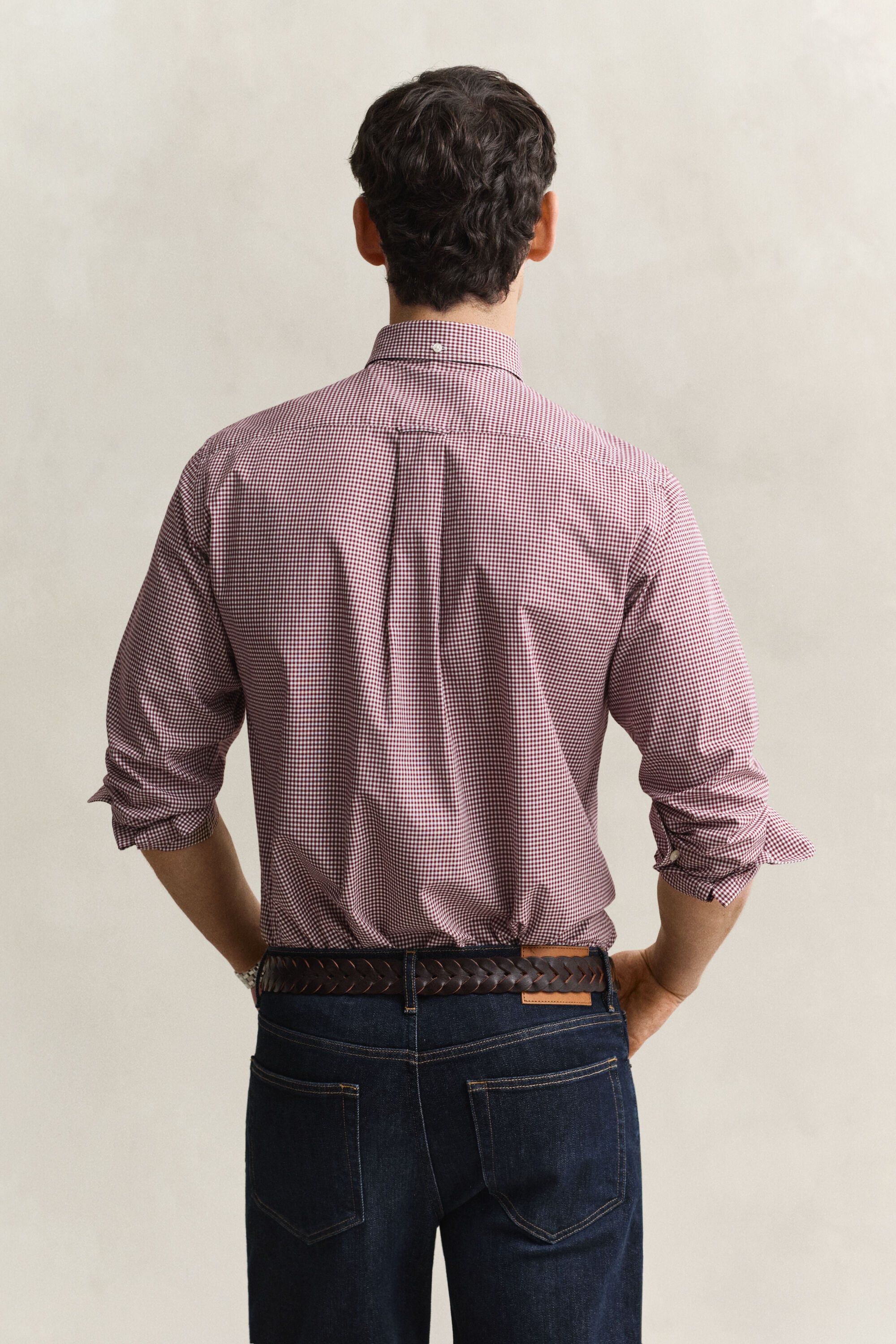 Chemise vichy en popeline classique
