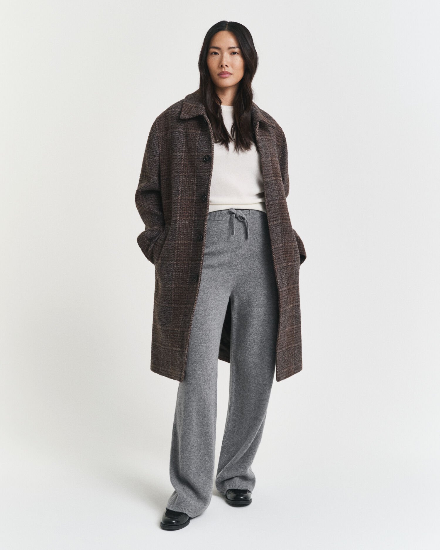 Pantalon en laine tricotée