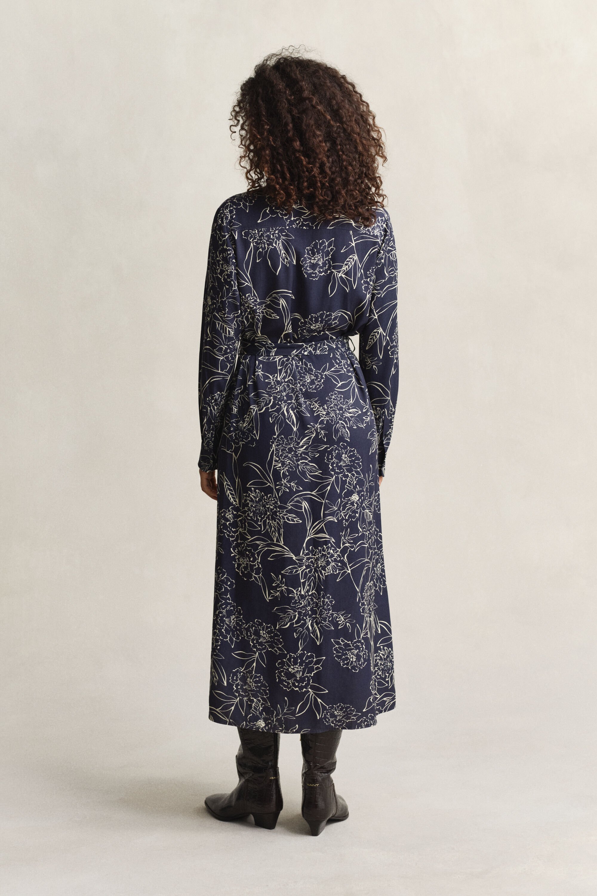 Robe-chemise à imprimé floral