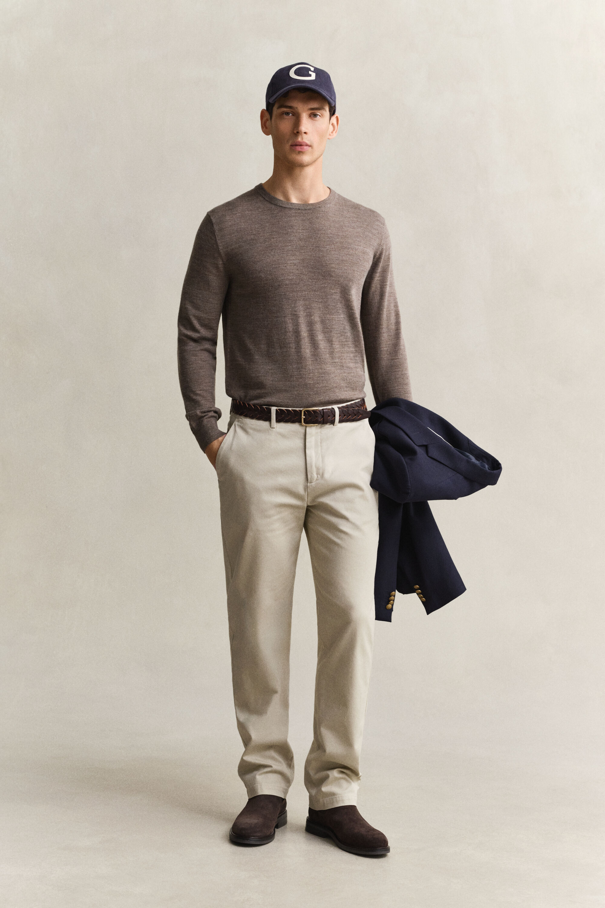 Pantalon chino élégant coupe regular