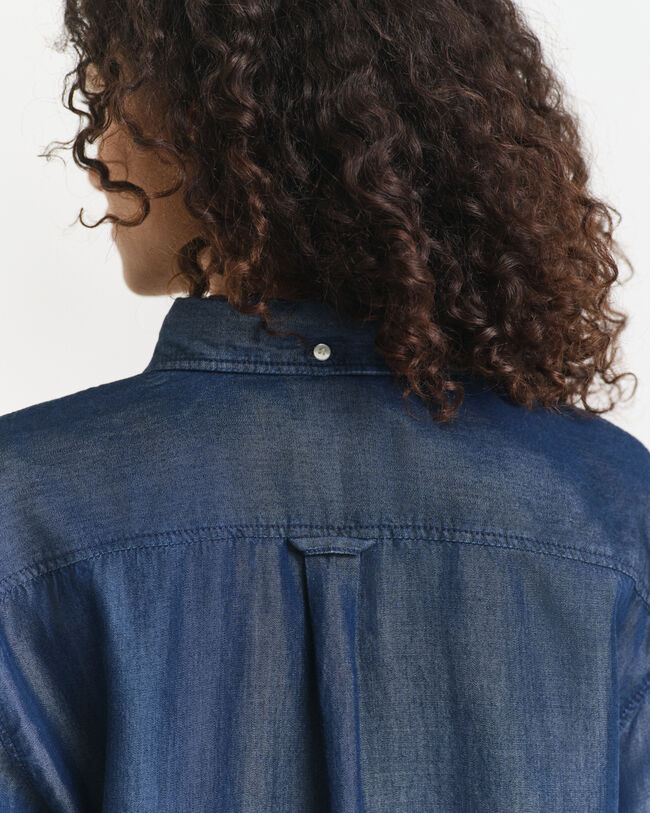 Chemise coupe décontractée Indigo