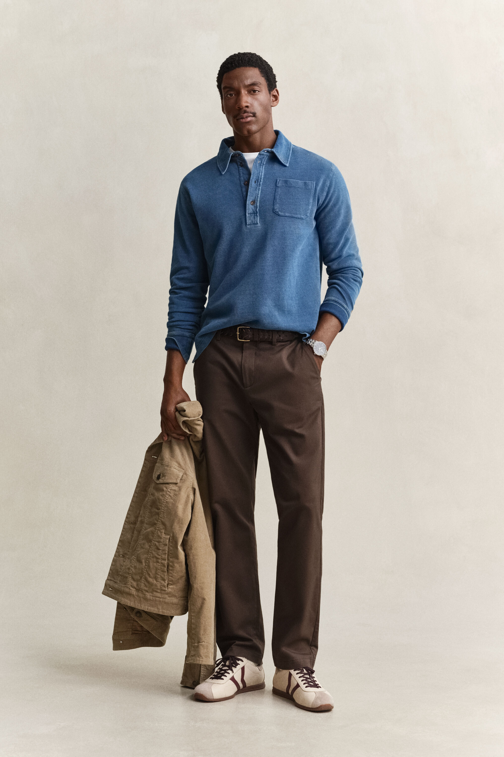 Pantalon chino élégant coupe regular