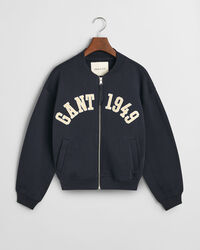Sweat-shirt style aviateur avec inscription GANT 1949 incurvée
