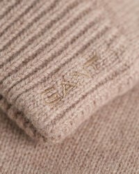 Gants en laine tricotée