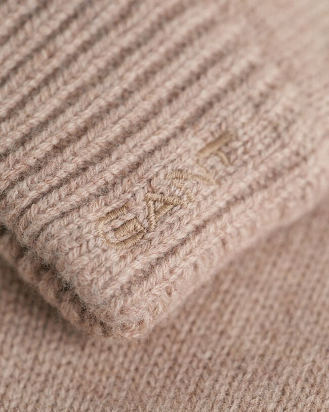 Gants en laine tricotée