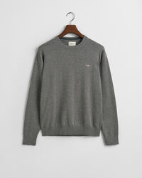 Pull col rond en coton classique
