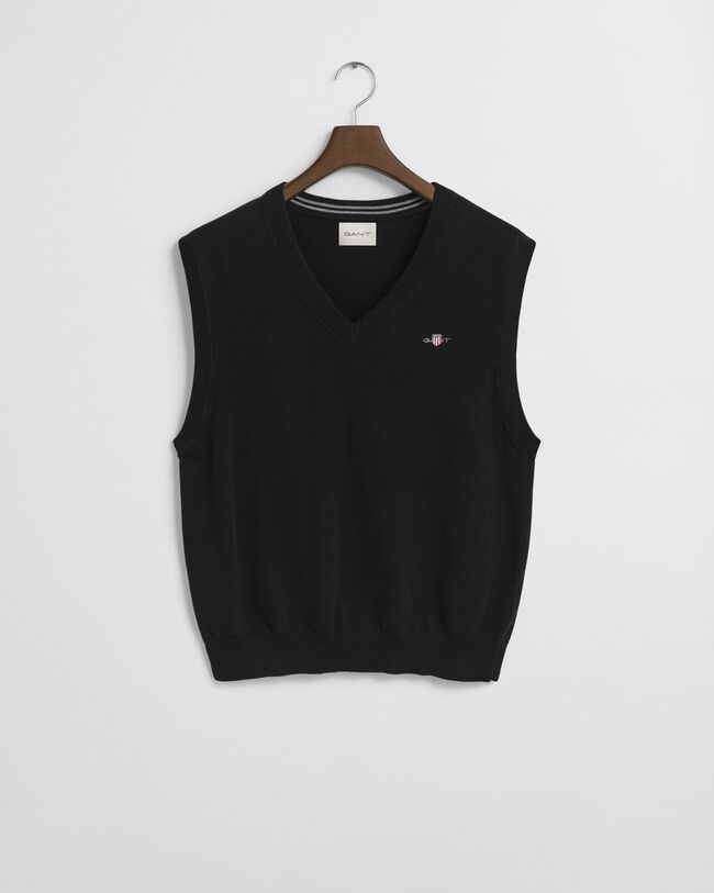 Pull sans manches en coton classique